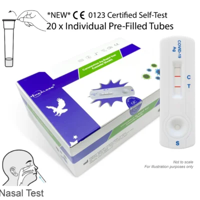 Healgen Lateral Flow Test Box Pre Filled Tubes